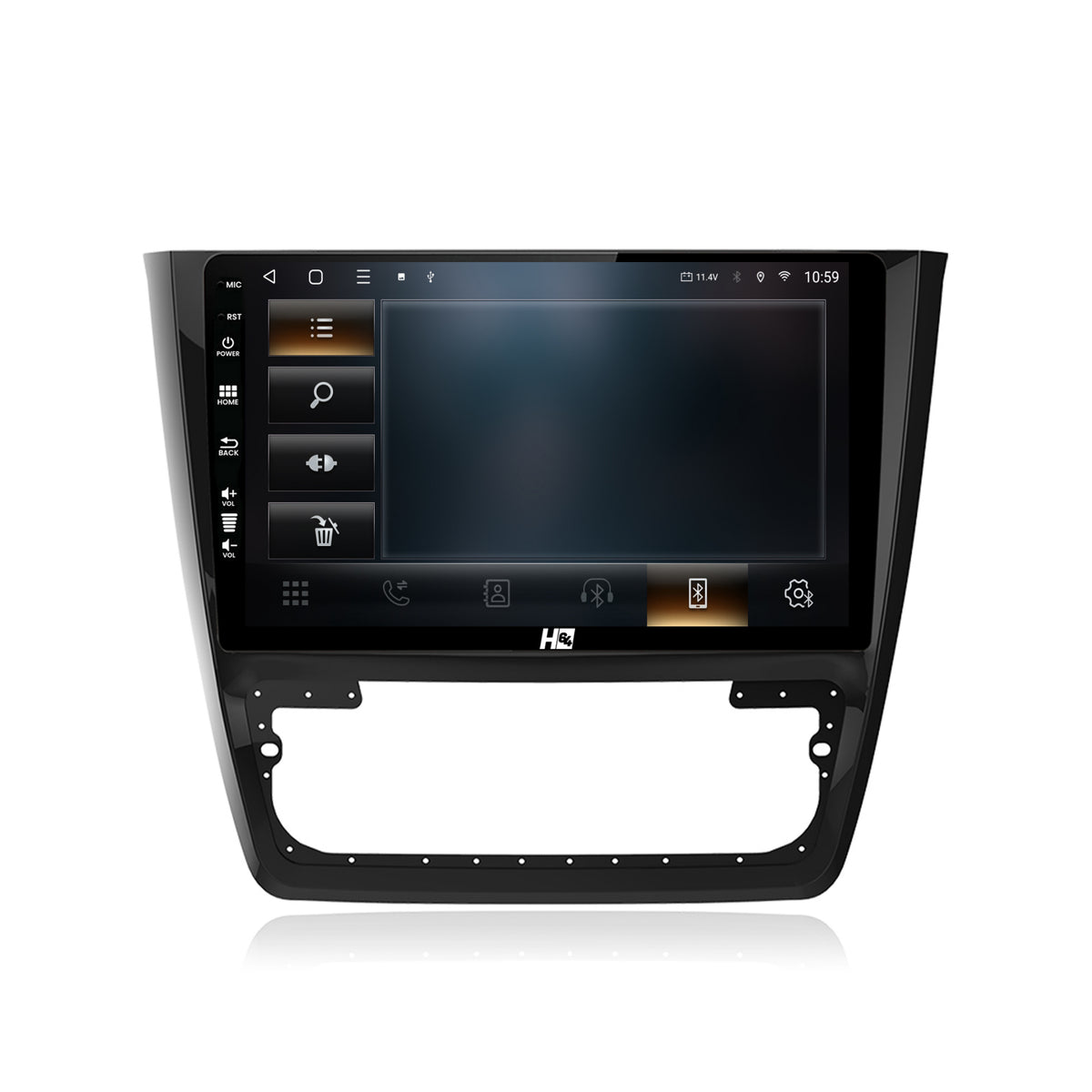 Navigatie HUB64 Skoda Yeti, 2GB RAM, Android, GPS, Wi-FI, Carplay, Android Auto, USB, Bluetooth, Radio, Waze, Touchscreen, 10.1 inch