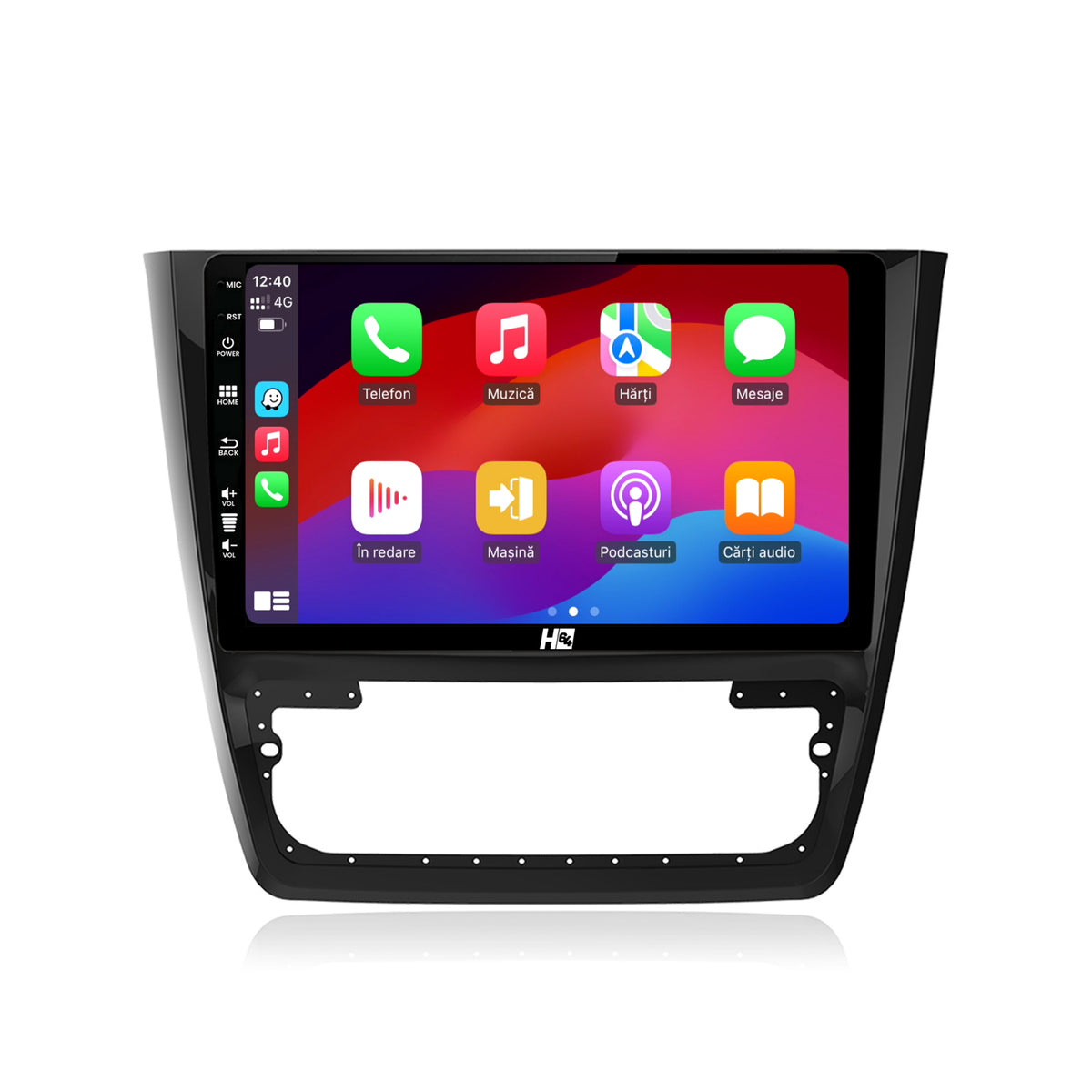 Navigatie HUB64 Skoda Yeti, 4GB RAM, Android, Quadcore, DSP, GPS, Wi-FI, Carplay, Android Auto, USB, Bluetooth, Waze, Touchscreen, 10.1 Inch