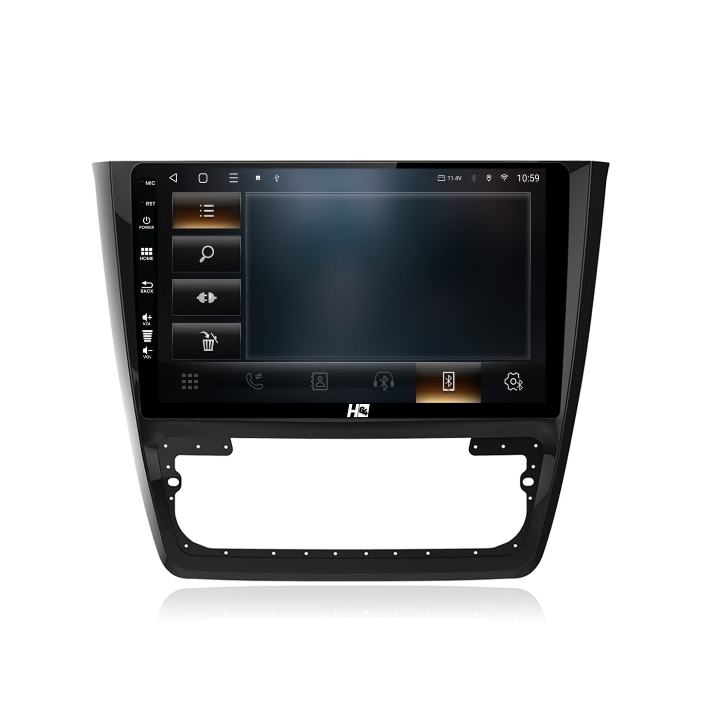 Navigatie HUB64 Skoda Yeti, 4GB RAM, Android, Quadcore, DSP, GPS, Wi-FI, Carplay, Android Auto, USB, Bluetooth, Waze, Touchscreen, 10.1 Inch