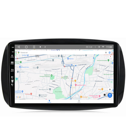 Navigatie HUB64 Smart For Two (2016-Prezent), 8GB RAM, Android, Octacore, Slot Sim 4G, DSP, GPS, Wi-FI, Carplay, Android Auto, USB, Bluetooth, Waze, Touchscreen, 9 Inch