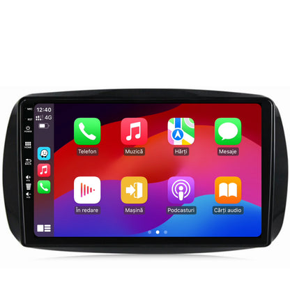 Navigatie HUB64 Smart For Two (2016-Prezent), 8GB RAM, Android, Octacore, Slot Sim 4G, DSP, GPS, Wi-FI, Carplay, Android Auto, USB, Bluetooth, Waze, Touchscreen, 9 Inch