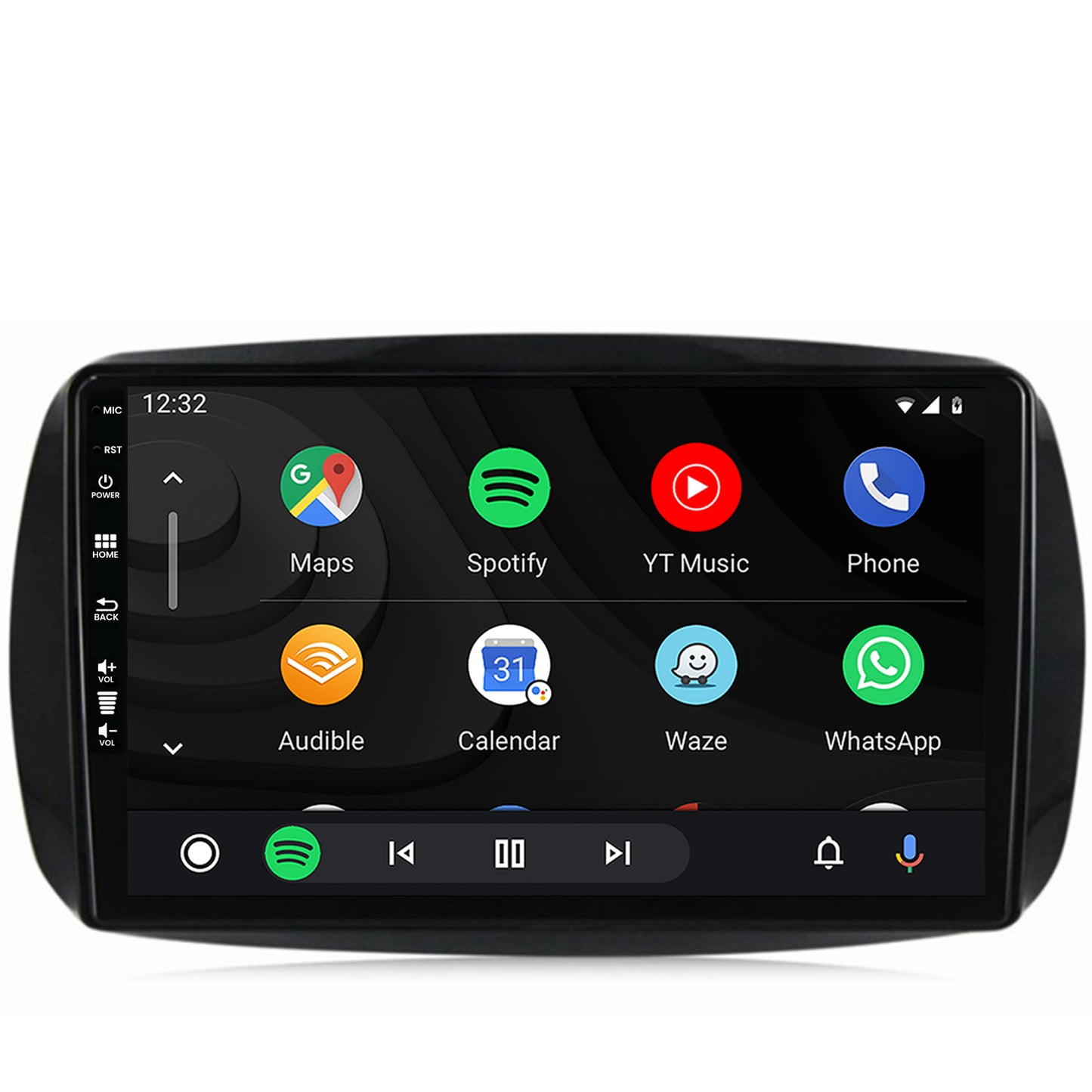 Navigatie HUB64 Smart For Two (2016-Prezent), 8GB RAM, Android, Octacore, Slot Sim 4G, DSP, GPS, Wi-FI, Carplay, Android Auto, USB, Bluetooth, Waze, Touchscreen, 9 Inch