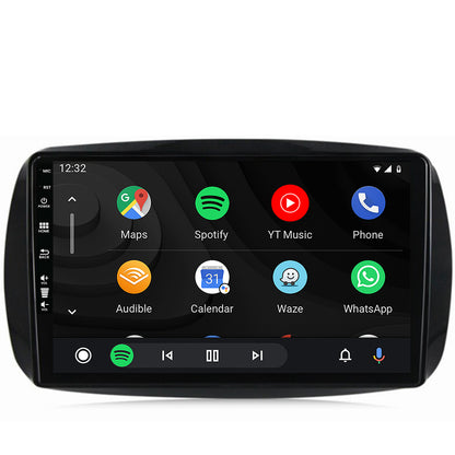 Navigatie HUB64 Smart For Two (2016-Prezent), 8GB RAM, Android, Octacore, Slot Sim 4G, DSP, GPS, Wi-FI, Carplay, Android Auto, USB, Bluetooth, Waze, Touchscreen, 9 Inch