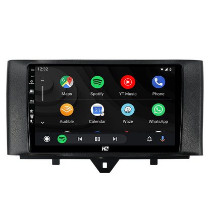 Navigatie HUB64 Smart Fortwo (2010-2015), 2GB RAM, Android, GPS, Wi-FI, Carplay, Android Auto, USB, Bluetooth, Radio, Waze, Touchscreen, 9 inch