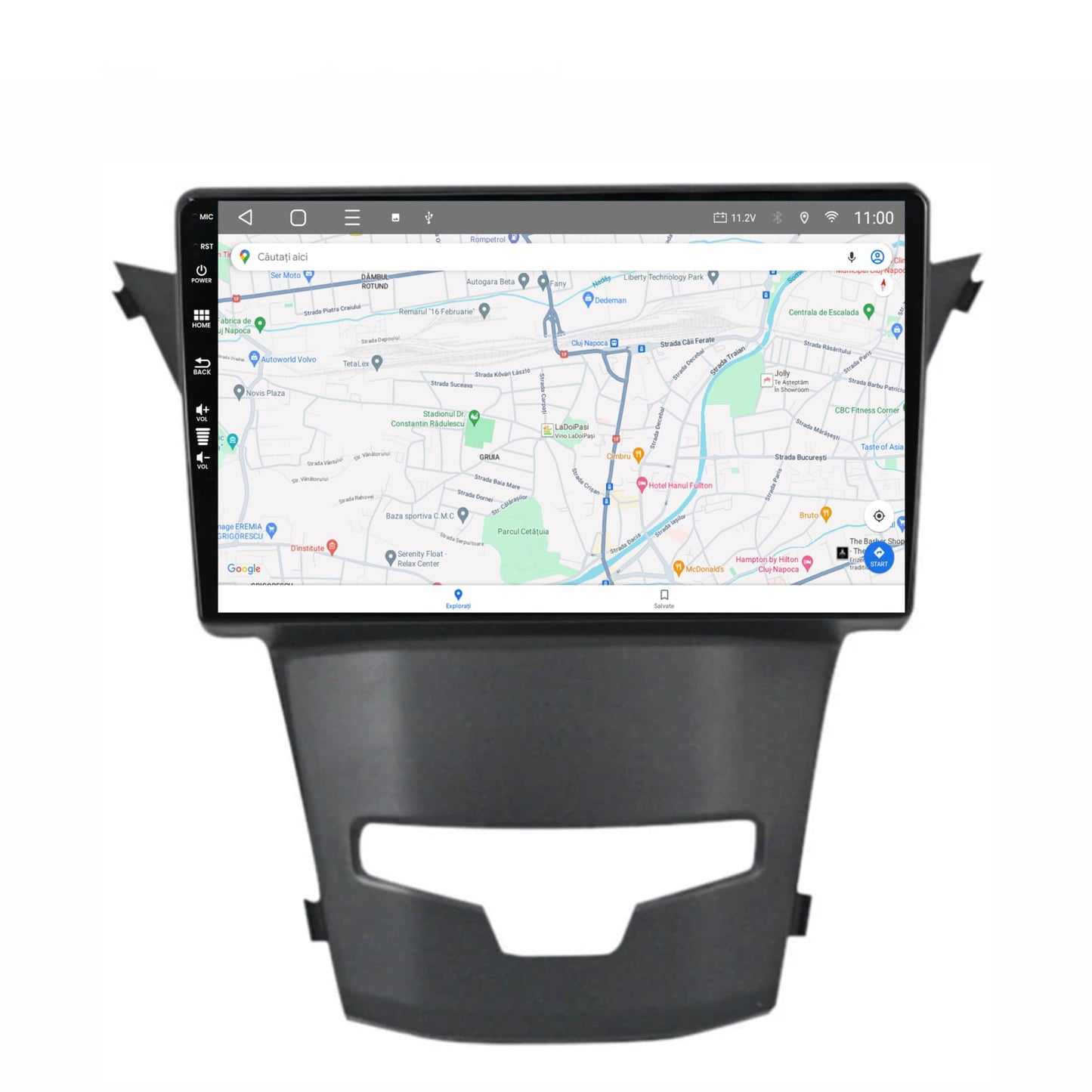 Navigatie HUB64 Ssangyong Korando (2013-2019), 2GB RAM, Android, GPS, Wi-FI, Carplay, Android Auto, USB, Bluetooth, Radio, Waze, Touchscreen, 9 inch