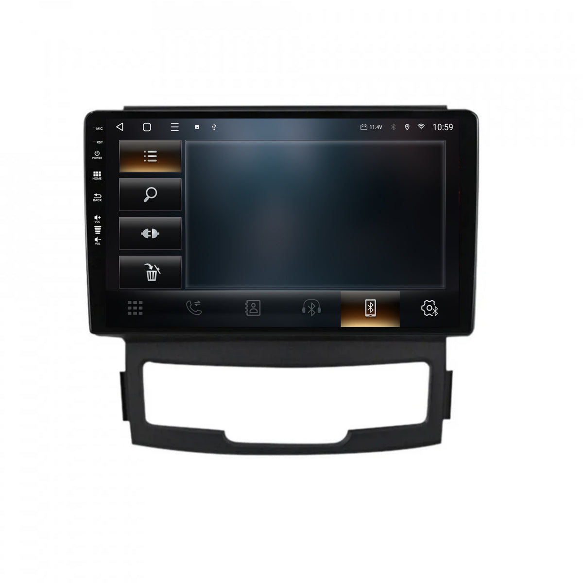 Navigatie HUB64 Ssang Yong Korando (2010-2013), 4GB RAM, Android, Octacore, Slot Sim 4G, DSP, GPS, Wi-FI, Carplay, Android Auto, USB, Bluetooth, Waze, Touchscreen, 9 inch