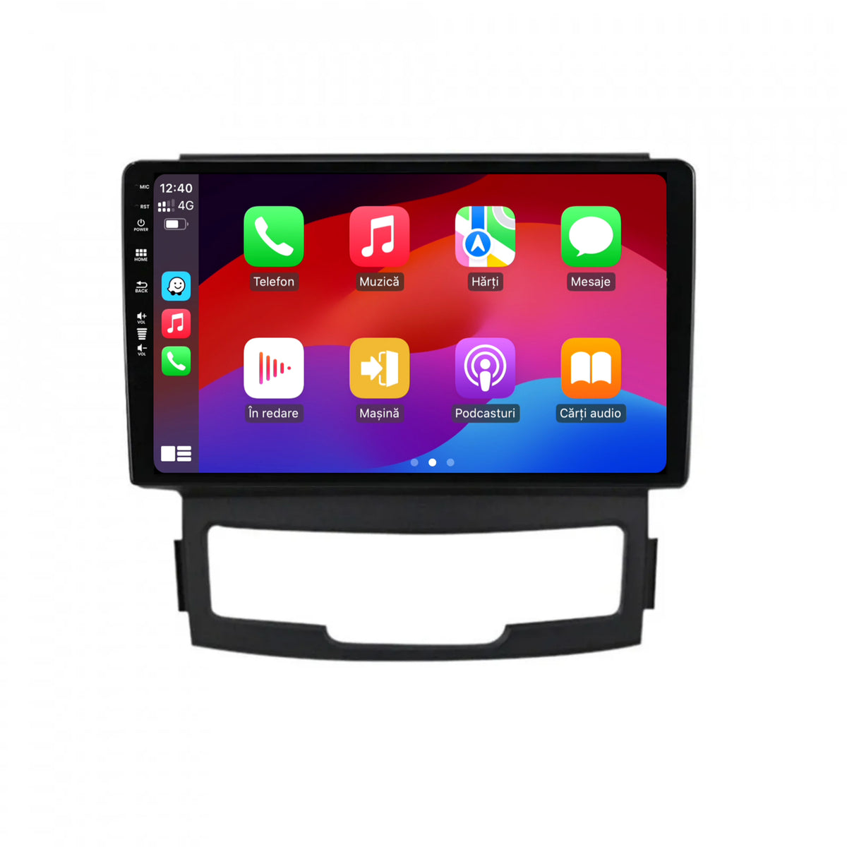 Navigatie HUB64 Ssang Yong Korando (2010-2013), 4GB RAM, Android, Octacore, Slot Sim 4G, DSP, GPS, Wi-FI, Carplay, Android Auto, USB, Bluetooth, Waze, Touchscreen, 9 inch