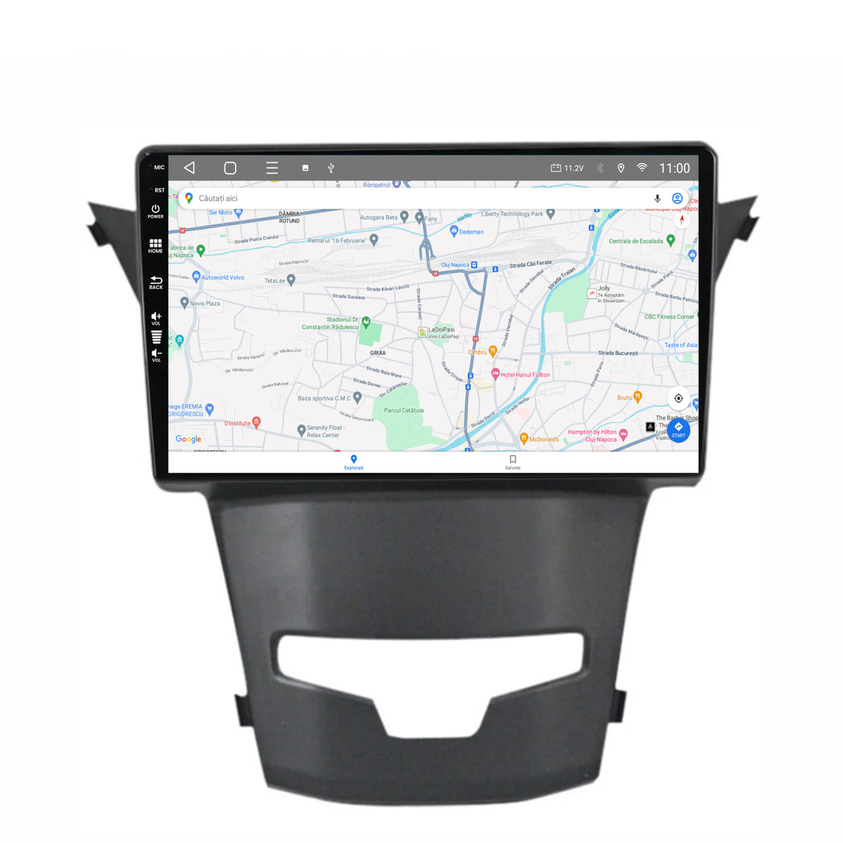 Navigatie HUB64 Ssangyong Korando (2013-2019), 4GB RAM, Android, Octacore, Slot Sim 4G, DSP, GPS, Wi-FI, Carplay, Android Auto, USB, Bluetooth, Waze, Touchscreen, 9 inch