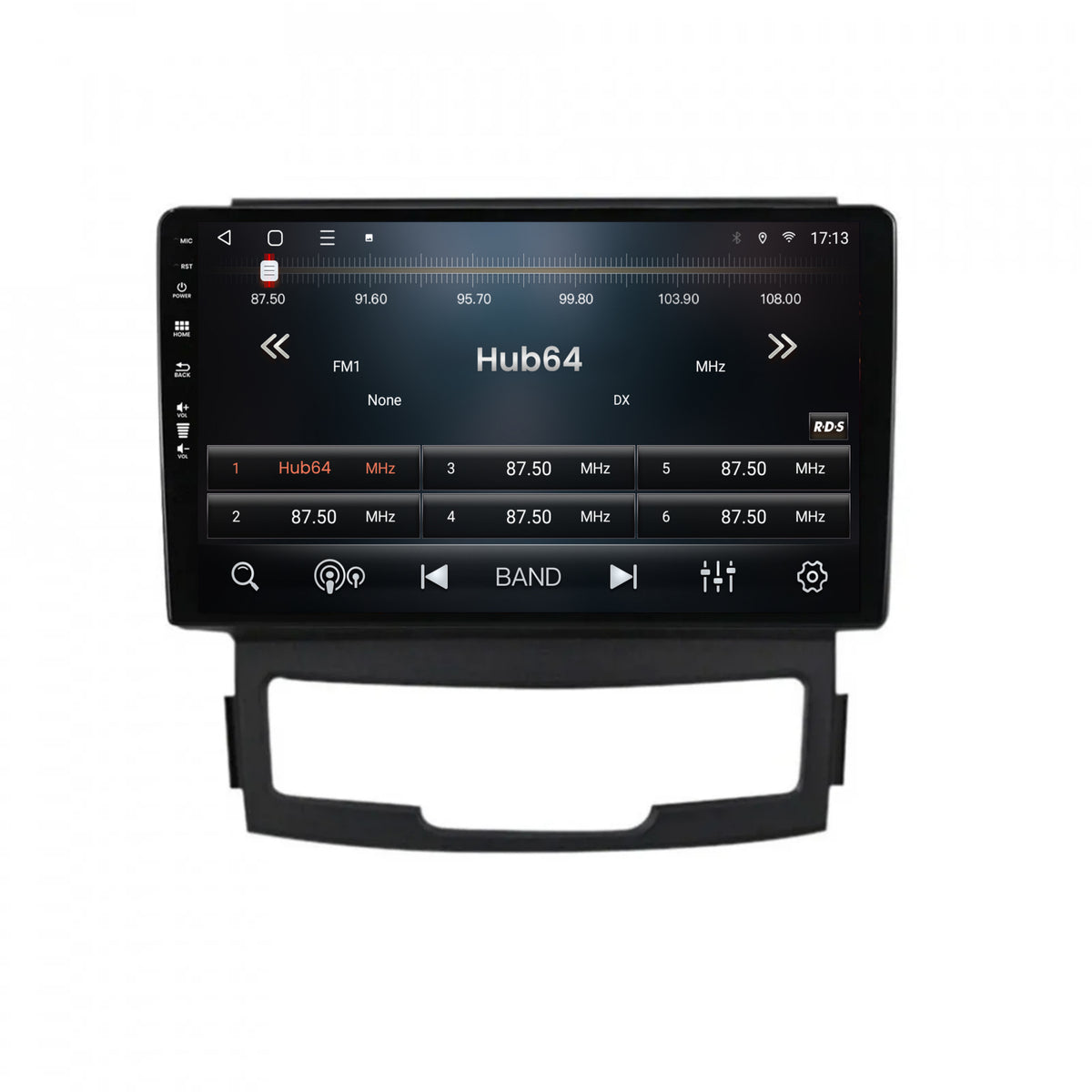 Navigatie HUB64 Ssang Yong Korando (2010-2013), 4GB RAM, Android, Octacore, Slot Sim 4G, DSP, GPS, Wi-FI, Carplay, Android Auto, USB, Bluetooth, Waze, Touchscreen, 9 inch