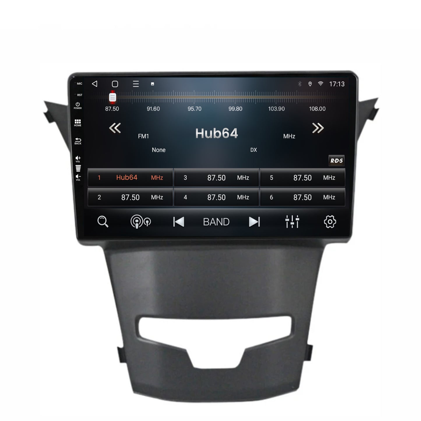 Navigatie HUB64 Ssangyong Korando (2013-2019), 8GB RAM, Android, Octacore, Slot Sim 4G, DSP, GPS, Wi-FI, Carplay, Android Auto, USB, Bluetooth, Waze, Touchscreen, 9 Inch
