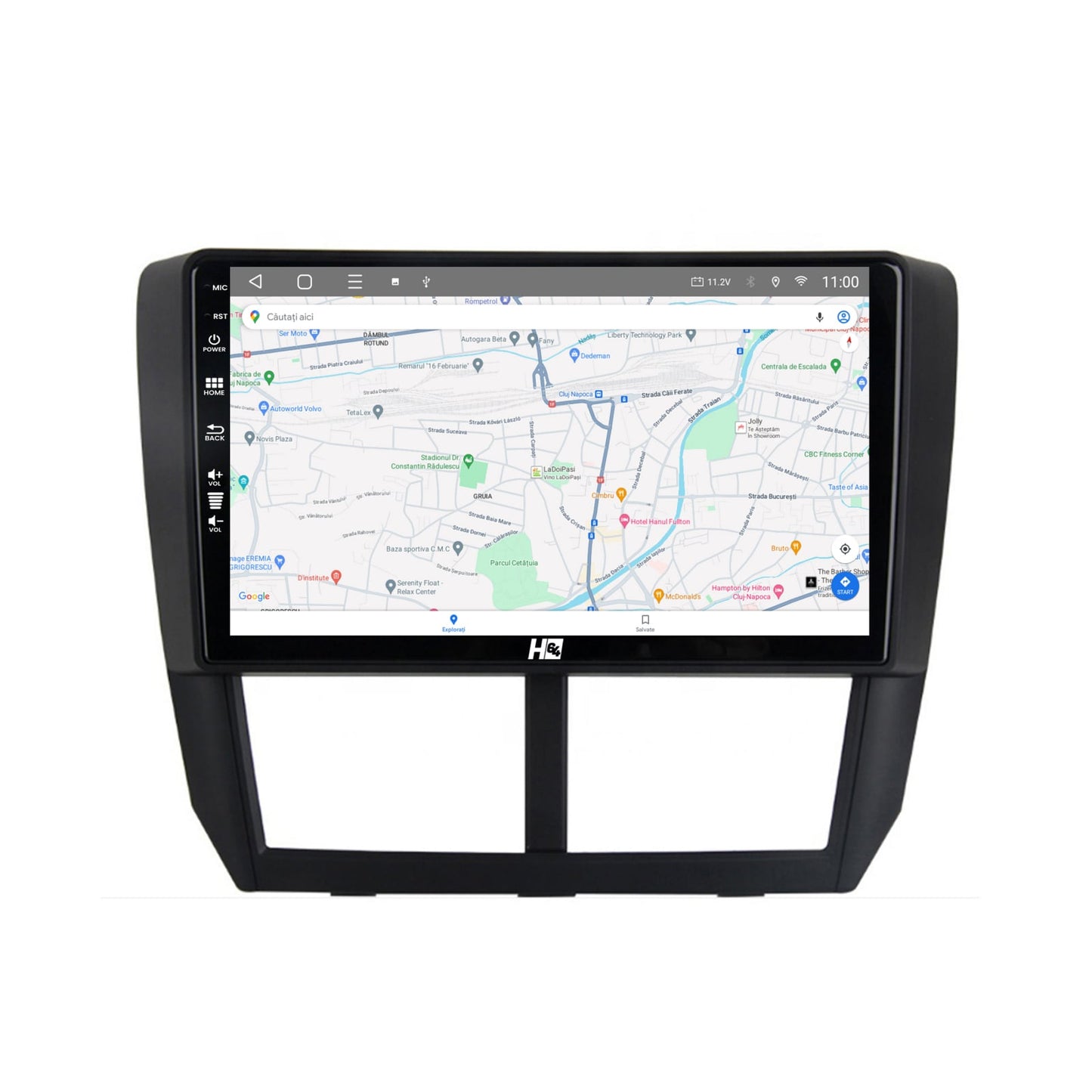 Navigatie HUB64 Subaru Forester (2007-2013), 4GB RAM, Android, Quadcore, DSP, GPS, Wi-FI, Carplay, Android Auto, USB, Bluetooth, Waze, Touchscreen, 9 inch