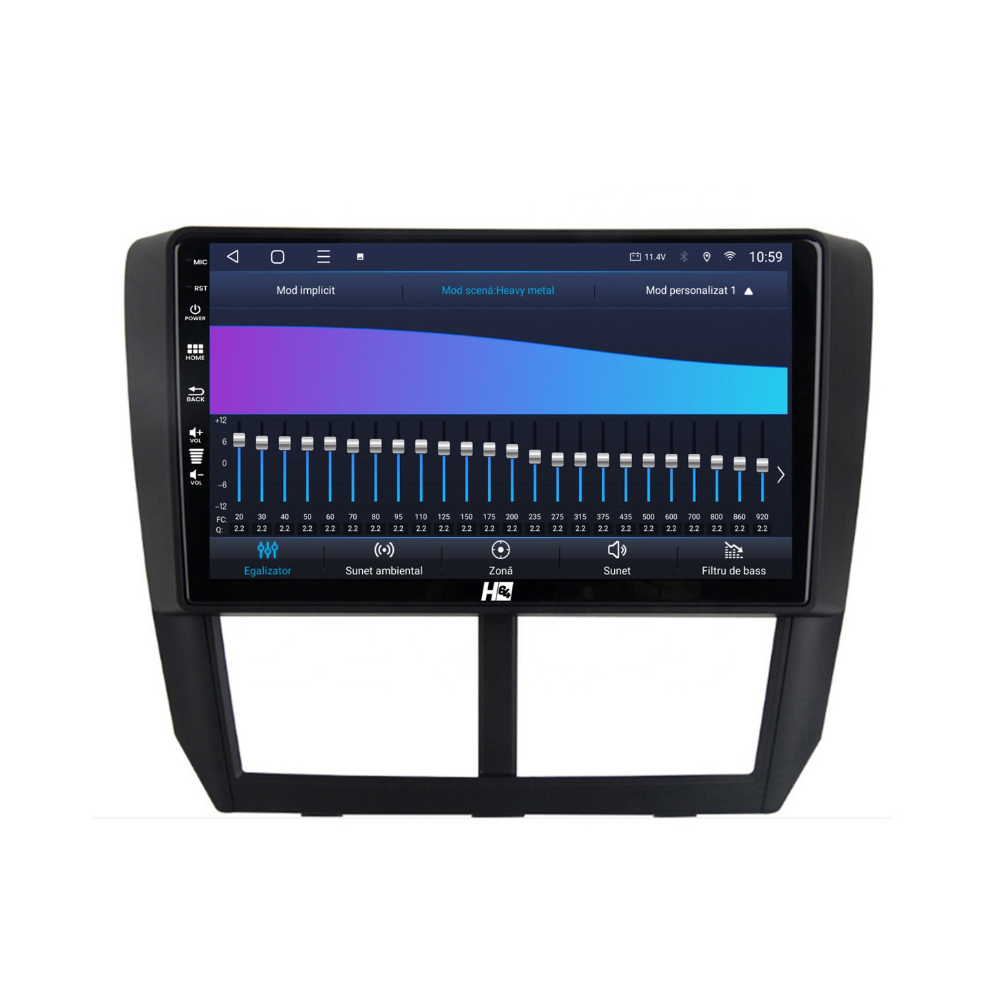 Navigatie HUB64 Subaru Forester (2007-2013), 6GB RAM, Android, Octacore, Slot Sim 4G, DSP, GPS, Wi-FI, Carplay, Android Auto, USB, Bluetooth, Waze, Touchscreen, 9 Inch