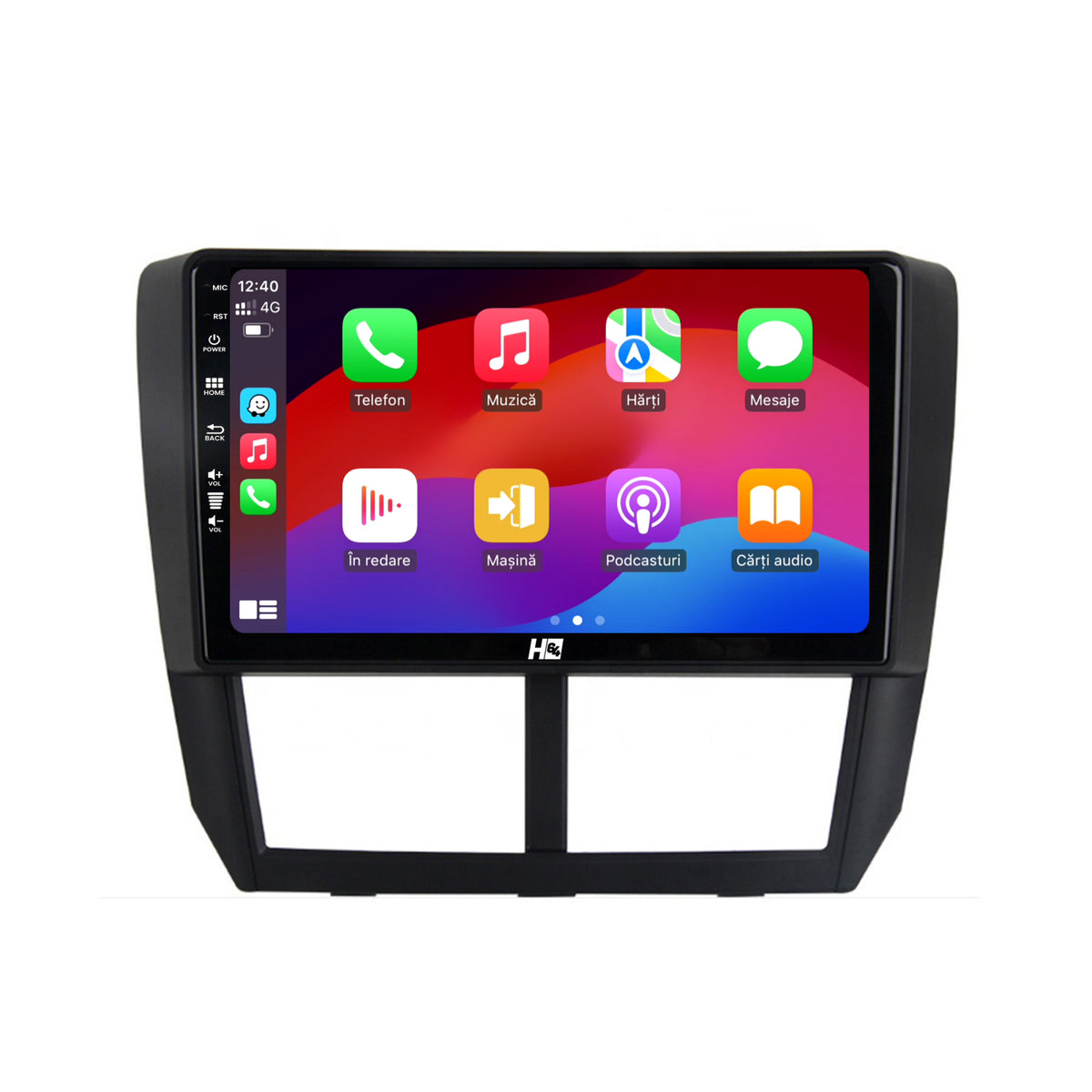 Navigatie HUB64 Subaru Forester (2007-2013), 6GB RAM, Android, Octacore, Slot Sim 4G, DSP, GPS, Wi-FI, Carplay, Android Auto, USB, Bluetooth, Waze, Touchscreen, 9 Inch