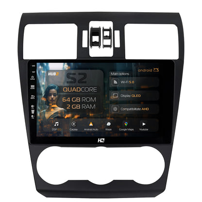 Navigatie HUB64 Subaru Forester (2012-2018), 2GB RAM, Android, GPS, Wi-FI, Carplay, Android Auto, USB, Bluetooth, Radio, Waze, Touchscreen, 9 inch