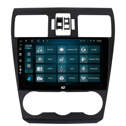 Navigatie HUB64 Subaru Forester (2012-2018), 4GB RAM, Android, Octacore, Slot Sim 4G, DSP, GPS, Wi-FI, Carplay, Android Auto, USB, Bluetooth, Waze, Touchscreen, 9 inch