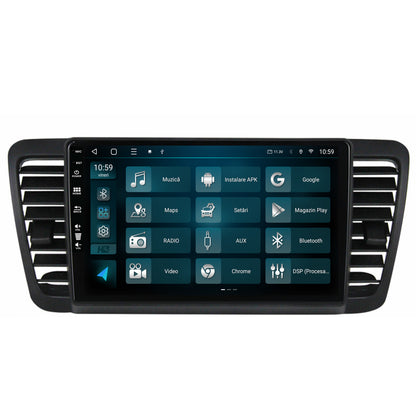 Navigatie HUB64 Subaru Legacy (2004-2010), 4GB RAM, Android, Octacore, Slot Sim 4G, DSP, GPS, Wi-FI, Carplay, Android Auto, USB, Bluetooth, Waze, Touchscreen, 9 inch
