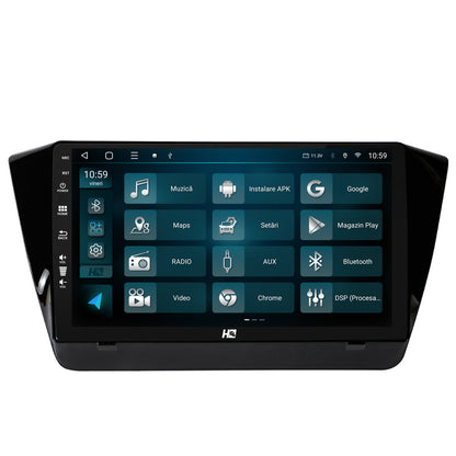 Navigatie HUB64 Superb 3 (2015+), 4GB RAM, Android, Quadcore, DSP, GPS, Wi-FI, Carplay, Android Auto, USB, Bluetooth, Waze, Touchscreen, 10.1 Inch