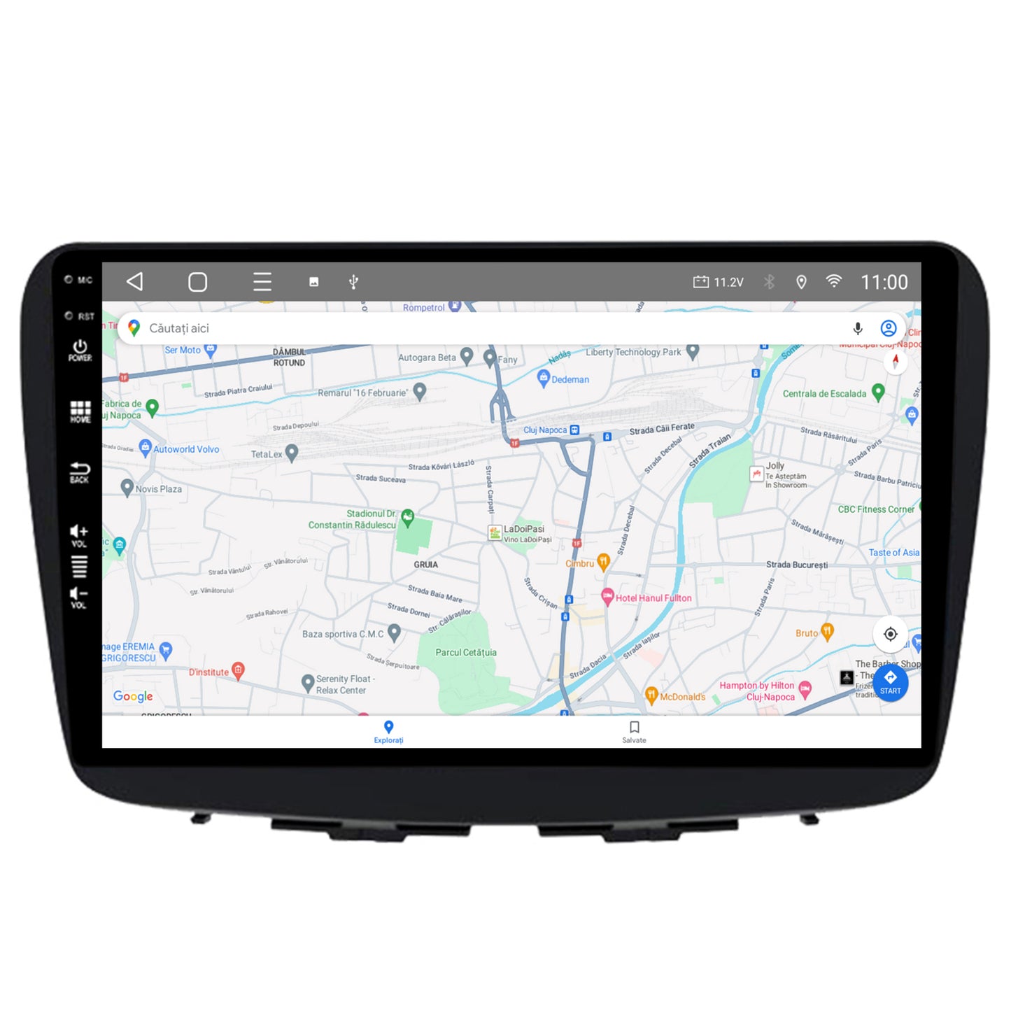 Navigatie HUB64 Suzuki Baleno, 2GB RAM, Android, GPS, Wi-FI, Carplay, Android Auto, USB, Bluetooth, Radio, Waze, Touchscreen, 9 inch