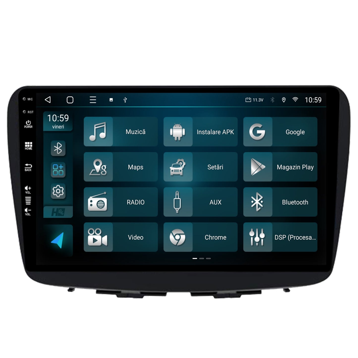 Navigatie HUB64 Suzuki Baleno, 4GB RAM, Android, Octacore, Slot Sim 4G, DSP, GPS, Wi-FI, Carplay, Android Auto, USB, Bluetooth, Waze, Touchscreen, 9 inch