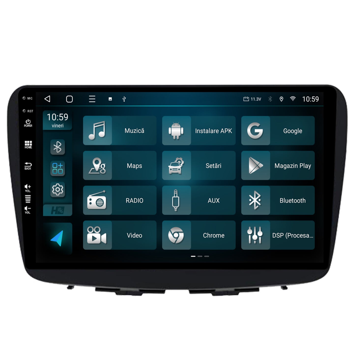 Navigatie HUB64 Suzuki Baleno, 8GB RAM, Android, Octacore, Slot Sim 4G, DSP, GPS, Wi-FI, Carplay, Android Auto, USB, Bluetooth, Waze, Touchscreen, 9 Inch
