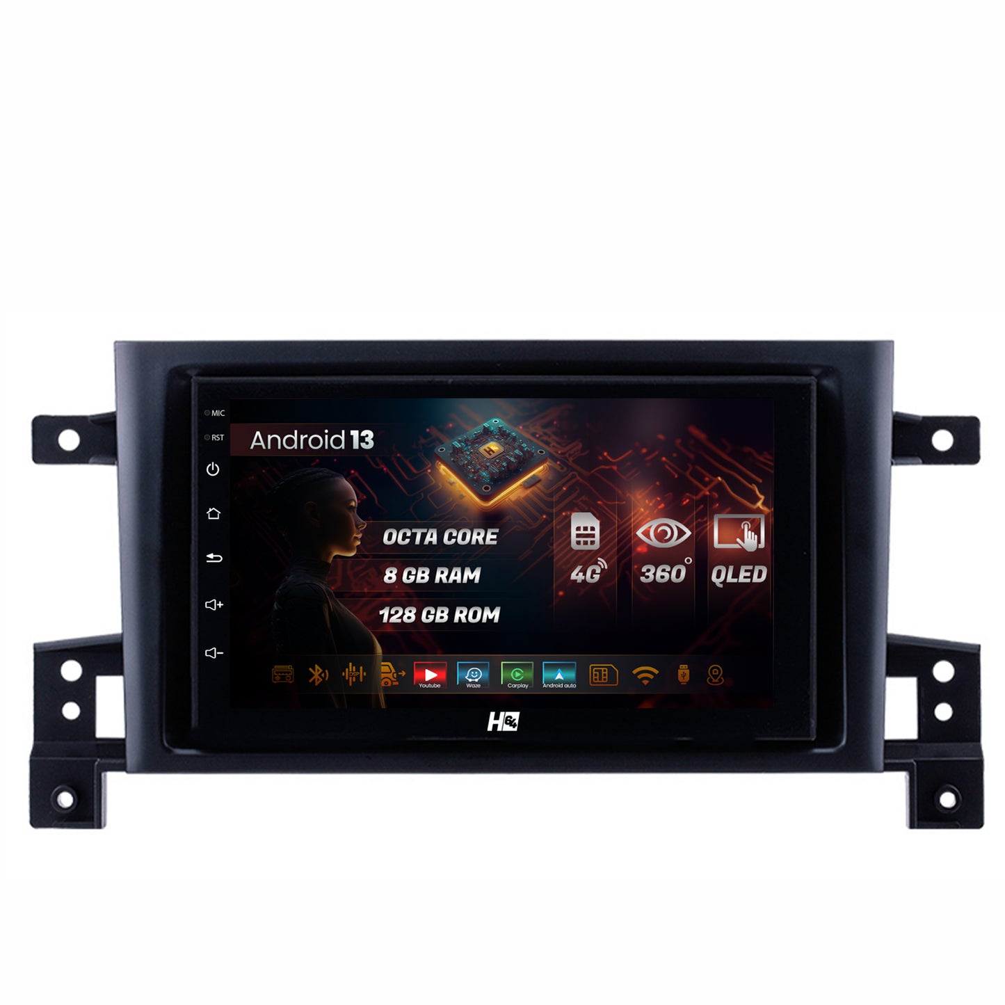 Navigatie HUB64 Suzuki Grand Vitara (2004-2014), Android, HB-octacore / 8GB RAM + 128GB, 7 Inch