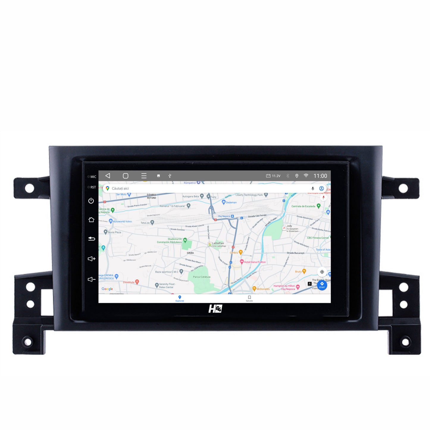 Navigatie HUB64 Suzuki Grand Vitara (2004-2014), 4GB RAM, Android, Octacore, Slot Sim 4G, DSP, GPS, Wi-FI, Carplay, Android Auto, USB, Bluetooth, Waze, Touchscreen, 7 Inch