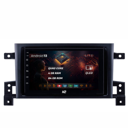 Navigatie HUB64 Suzuki Grand Vitara (2004-2014), 4GB RAM, Android, Quadcore, DSP, GPS, Wi-FI, Carplay, Android Auto, USB, Bluetooth, Waze, Touchscreen, 7 inch