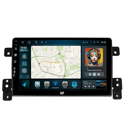 Navigatie HUB64 Suzuki Grand Vitara (2005-2015), 4GB RAM, Android, Quadcore, DSP, GPS, Wi-FI, Carplay, Android Auto, USB, Bluetooth, Waze, Touchscreen, 9 inch
