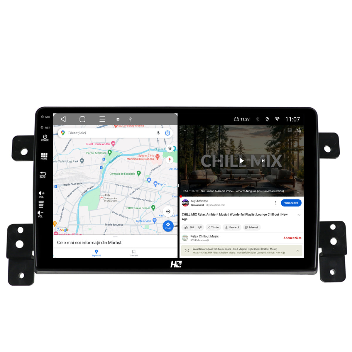 Navigatie HUB64 Suzuki Grand Vitara (2005-2015), 4GB RAM, Android, Quadcore, DSP, GPS, Wi-FI, Carplay, Android Auto, USB, Bluetooth, Waze, Touchscreen, 9 inch