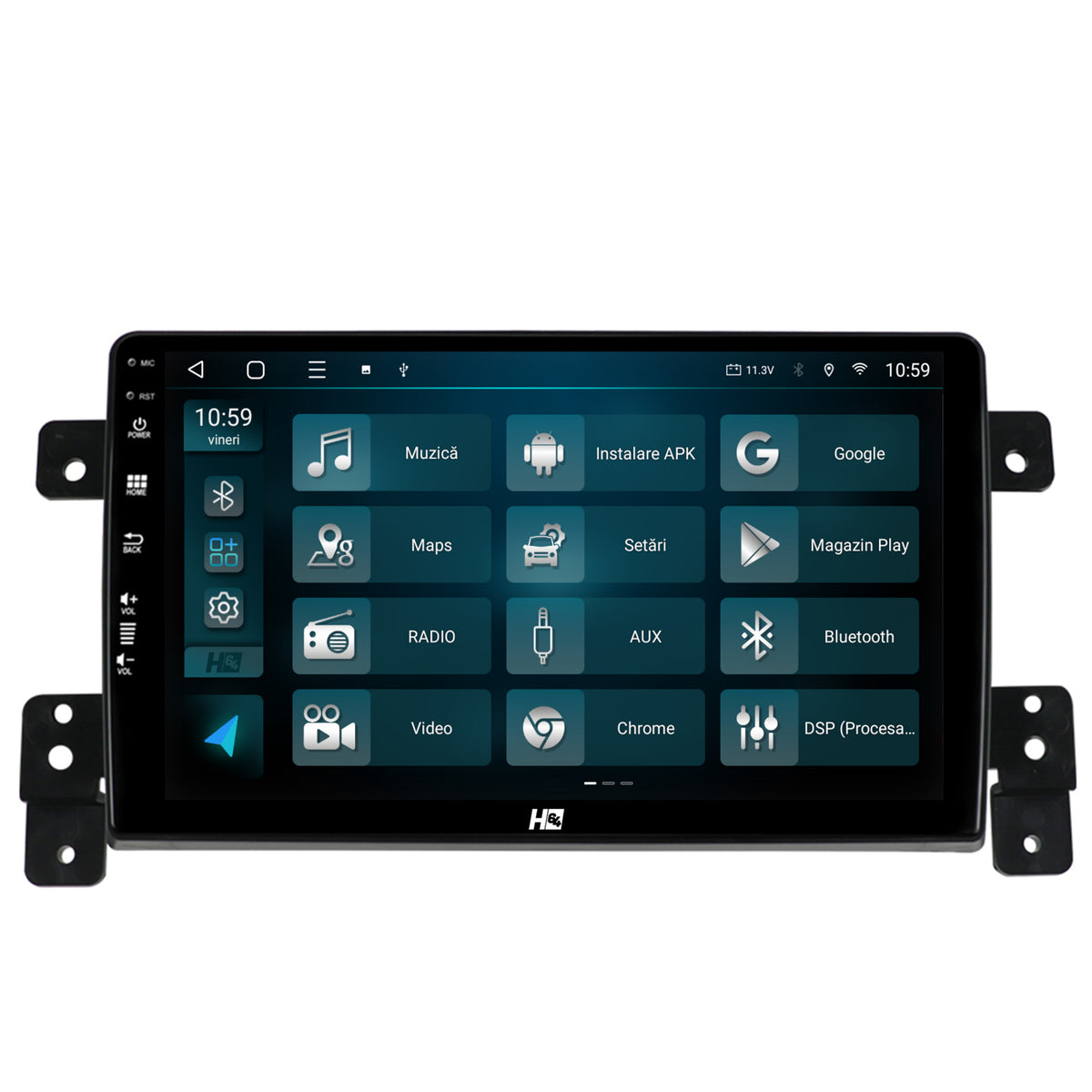 Navigatie HUB64 Suzuki Grand Vitara (2005-2015), 4GB RAM, Android, Quadcore, DSP, GPS, Wi-FI, Carplay, Android Auto, USB, Bluetooth, Waze, Touchscreen, 9 inch