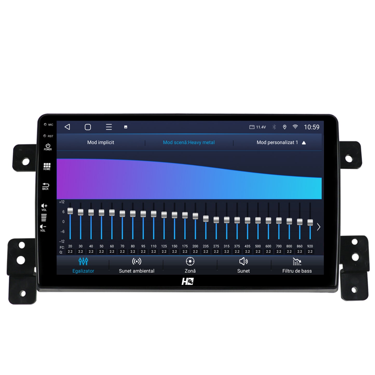 Navigatie HUB64 Suzuki Grand Vitara (2005-2015), 6GB RAM, Android, Octacore, Slot Sim 4G, DSP, GPS, Wi-FI, Carplay, Android Auto, USB, Bluetooth, Waze, Touchscreen, 9 Inch