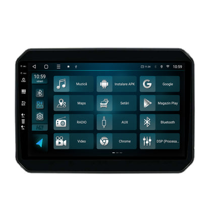 Navigatie HUB64 Suzuki Ignis (2016+), 2GB RAM, Android, GPS, Wi-FI, Carplay, Android Auto, USB, Bluetooth, Radio, Waze, Touchscreen, 9 inch