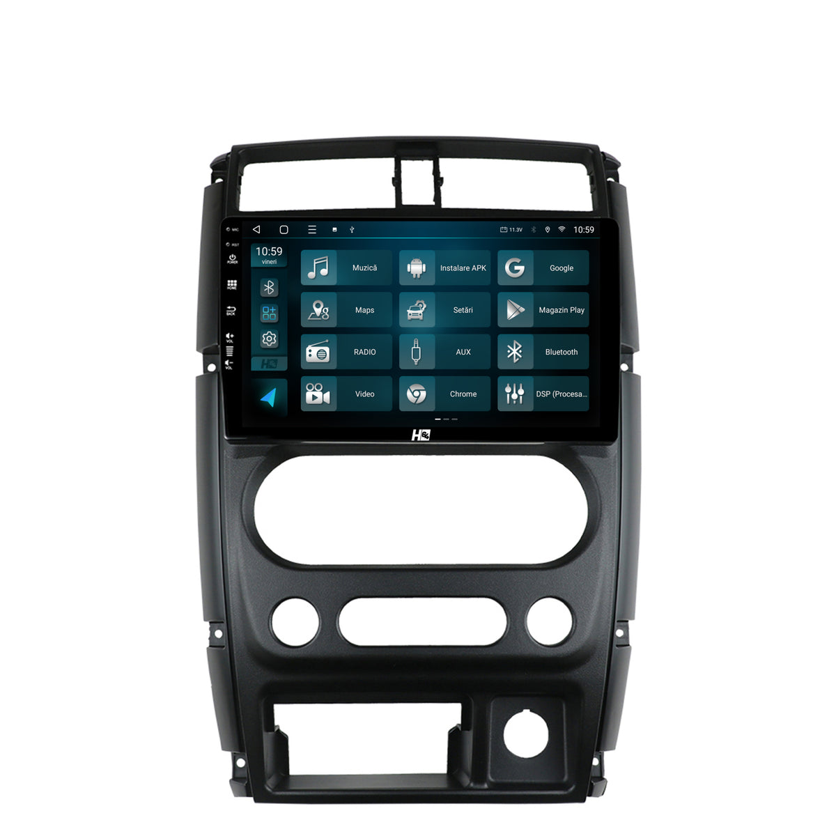 Navigatie HUB64 Suzuki Jimny (2005+), 2GB RAM, Android, GPS, Wi-FI, Carplay, Android Auto, USB, Bluetooth, Radio, Waze, Touchscreen, 9 inch
