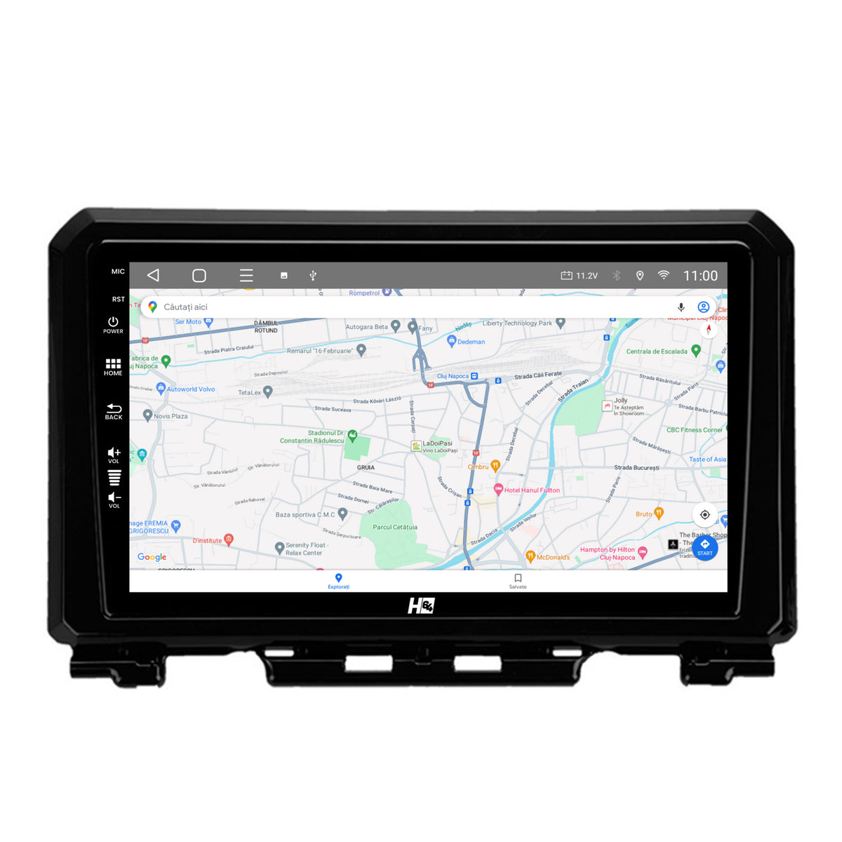 Navigatie HUB64 Suzuki Jimny (2018-2022), 4GB RAM, Android, Quadcore, DSP, GPS, Wi-FI, Carplay, Android Auto, USB, Bluetooth, Waze, Touchscreen, 9 inch