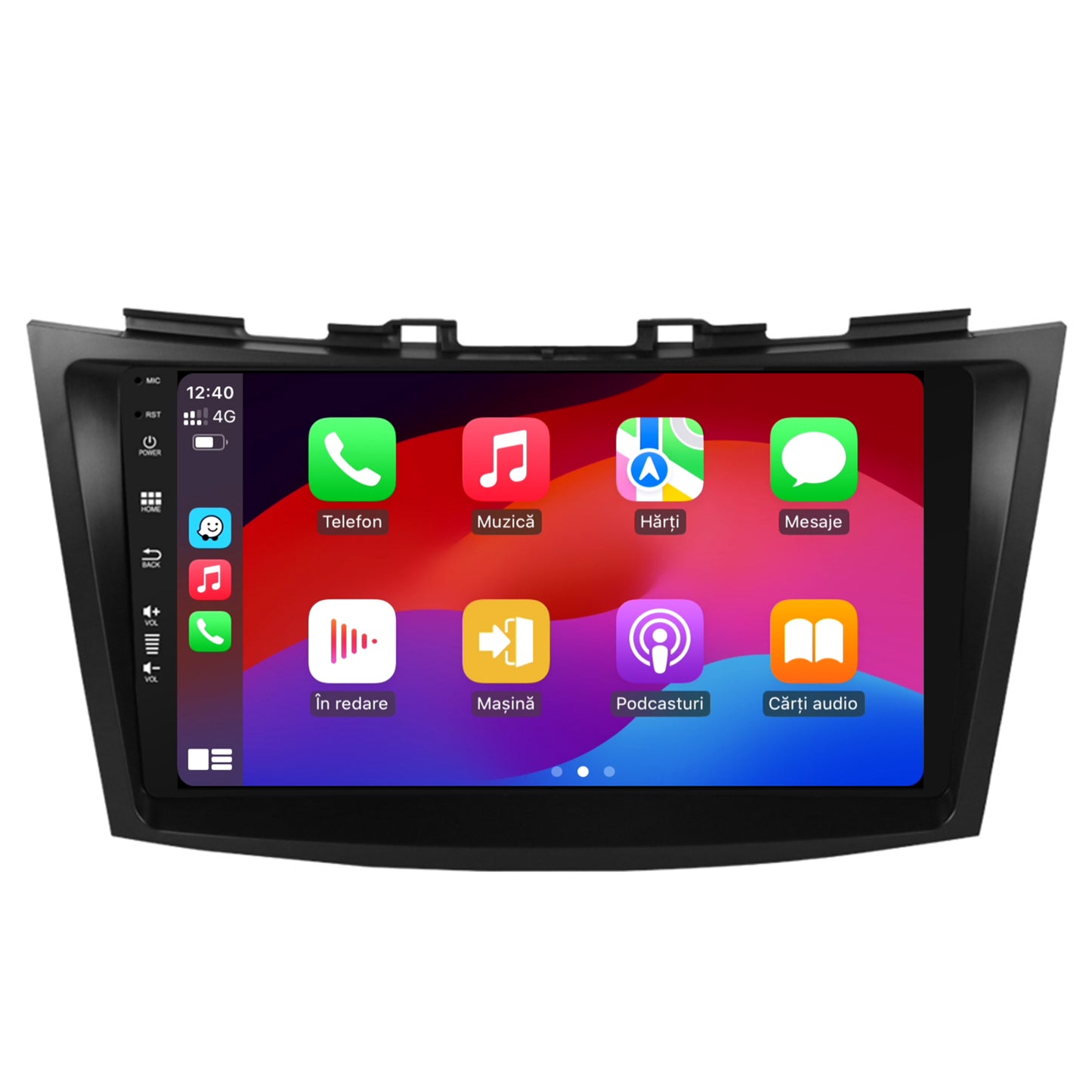Navigatie HUB64 Suzuki Swift (2011-2017), 2GB RAM, Android, GPS, Wi-FI, Carplay, Android Auto, USB, Bluetooth, Radio, Waze, Touchscreen, 9 inch