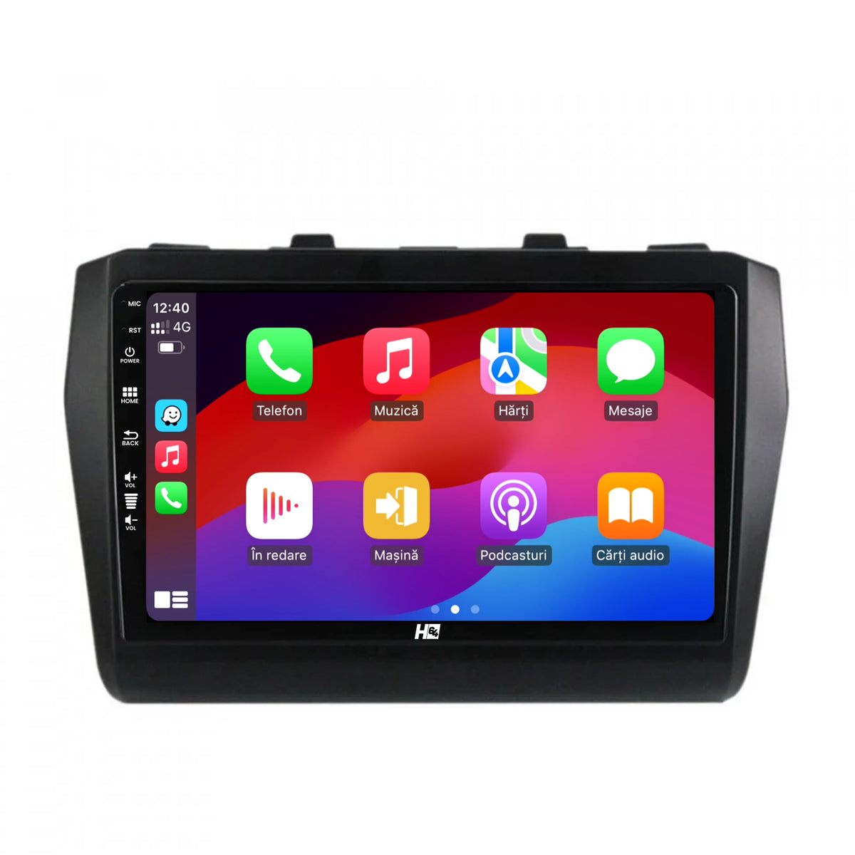Navigatie HUB64 Suzuki Swift (2017+), 4GB RAM, Android, Quadcore, DSP, GPS, Wi-FI, Carplay, Android Auto, USB, Bluetooth, Waze, Touchscreen, 9 inch