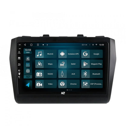 Navigatie HUB64 Suzuki Swift (2017+), 6GB RAM, Android, Octacore, Slot Sim 4G, DSP, GPS, Wi-FI, Carplay, Android Auto, USB, Bluetooth, Waze, Touchscreen, 9 Inch