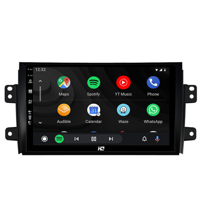 Navigatie HUB64 Suzuki SX4 / Fiat Sedici, 4GB RAM, Android, Quadcore, DSP, GPS, Wi-FI, Carplay, Android Auto, USB, Bluetooth, Waze, Touchscreen, 9 inch