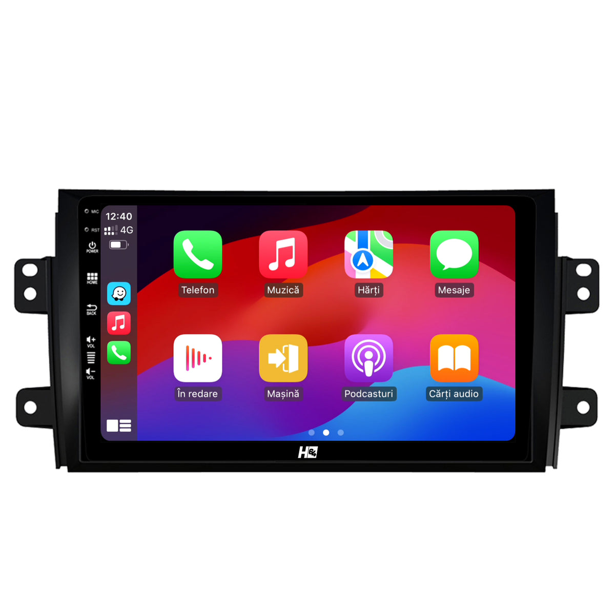 Navigatie HUB64 Suzuki SX4 / Fiat Sedici, 4GB RAM, Android, Quadcore, DSP, GPS, Wi-FI, Carplay, Android Auto, USB, Bluetooth, Waze, Touchscreen, 9 inch