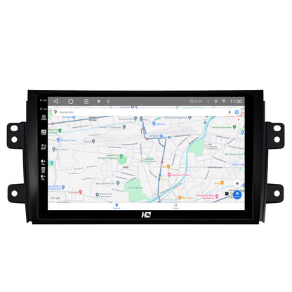 Navigatie HUB64 Suzuki SX4 / Fiat Sedici, 4GB RAM, Android, Quadcore, DSP, GPS, Wi-FI, Carplay, Android Auto, USB, Bluetooth, Waze, Touchscreen, 9 inch