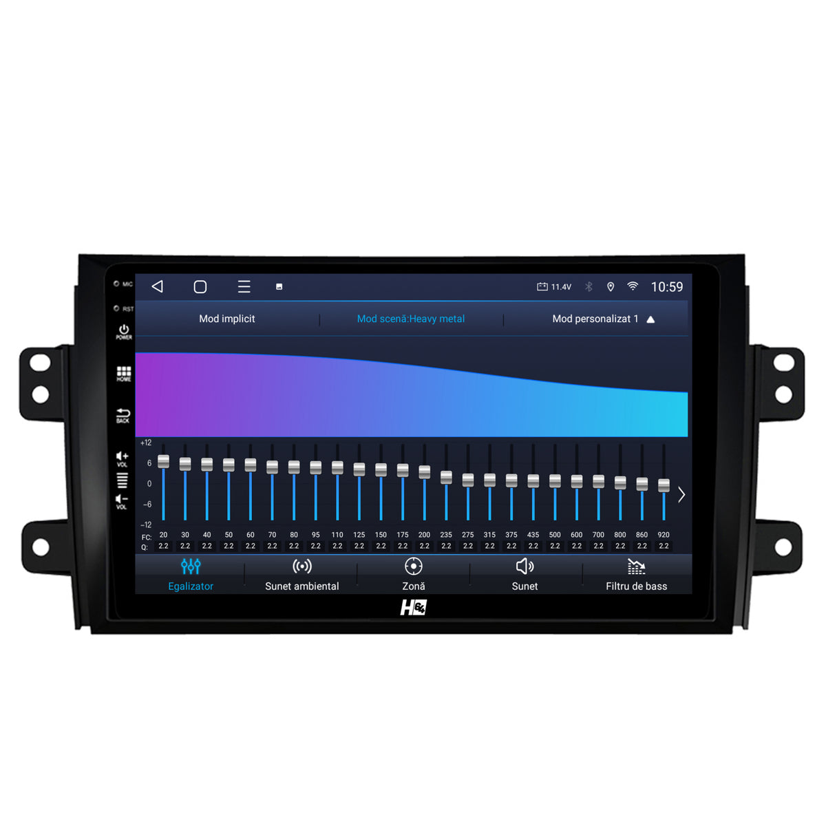 Navigatie HUB64 Suzuki SX4 / Fiat Sedici, 8GB RAM, Android, Octacore, Slot Sim 4G, DSP, GPS, Wi-FI, Carplay, Android Auto, USB, Bluetooth, Waze, Touchscreen, 9 Inch