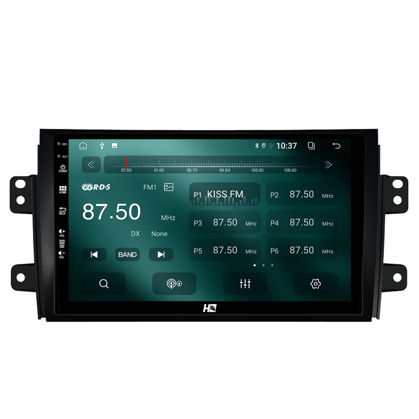Navigatie HUB64 Suzuki SX4 / Fiat Sedici, 2GB RAM, Android, GPS, Wi-FI, Carplay, Android Auto, USB, Bluetooth, Radio, Waze, Touchscreen, 9 inch