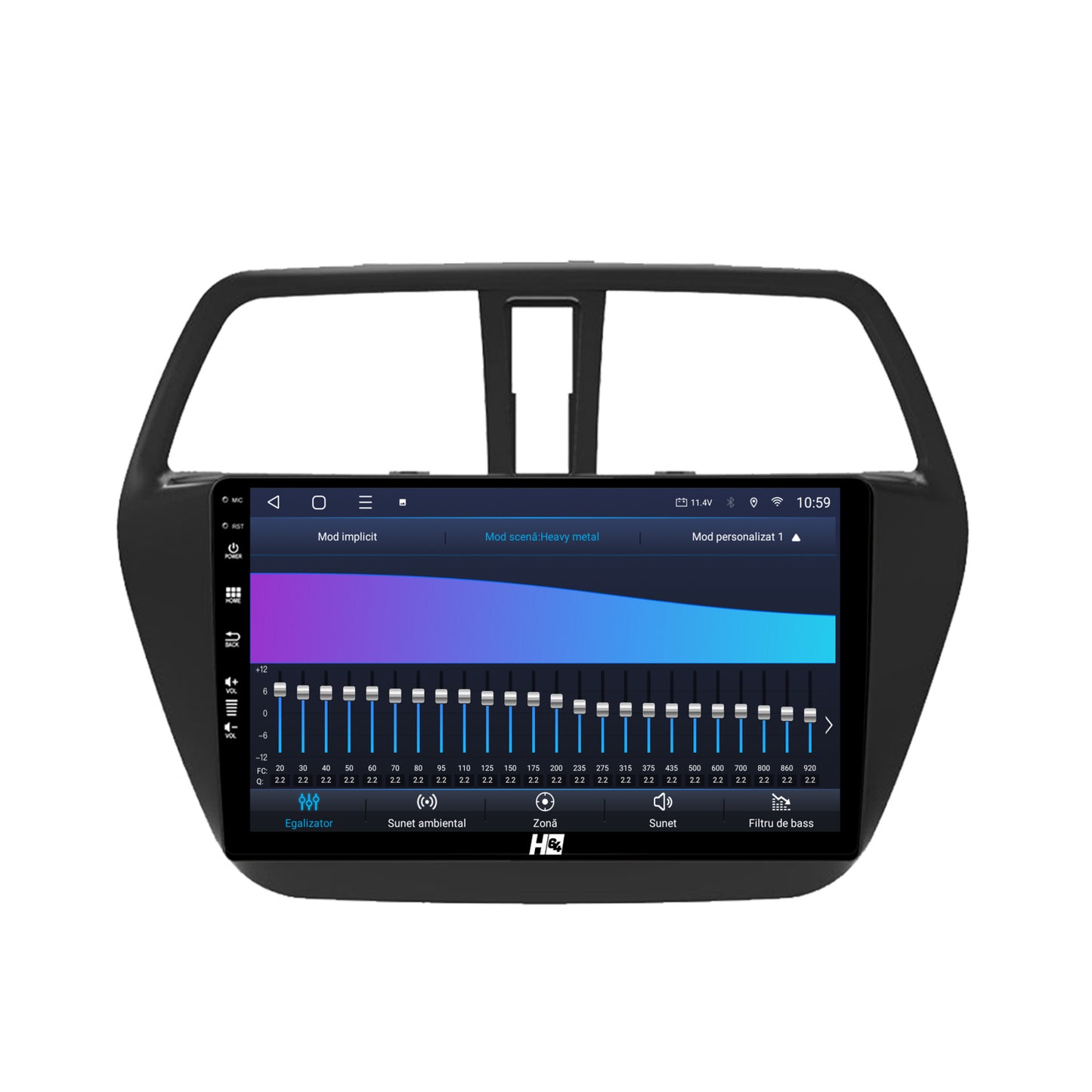 Navigatie HUB64 Suzuki SX4 S-Cross (2014-2020), 4GB RAM, Android, Octacore, Slot Sim 4G, DSP, GPS, Wi-FI, Carplay, Android Auto, USB, Bluetooth, Waze, Touchscreen, 9 inch