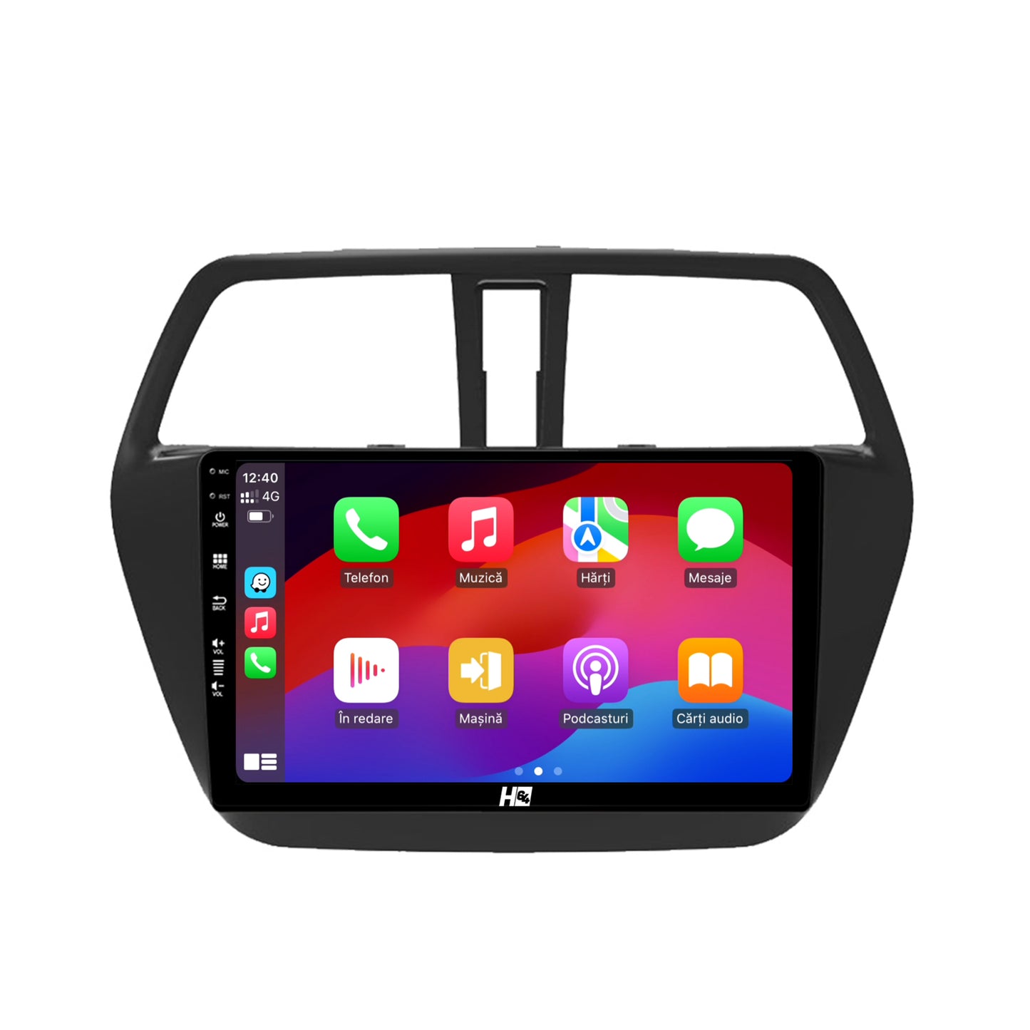 Navigatie HUB64 Suzuki SX4 S-Cross (2014-2020), 8GB RAM, Android, Octacore, Slot Sim 4G, DSP, GPS, Wi-FI, Carplay, Android Auto, USB, Bluetooth, Waze, Touchscreen, 9 Inch