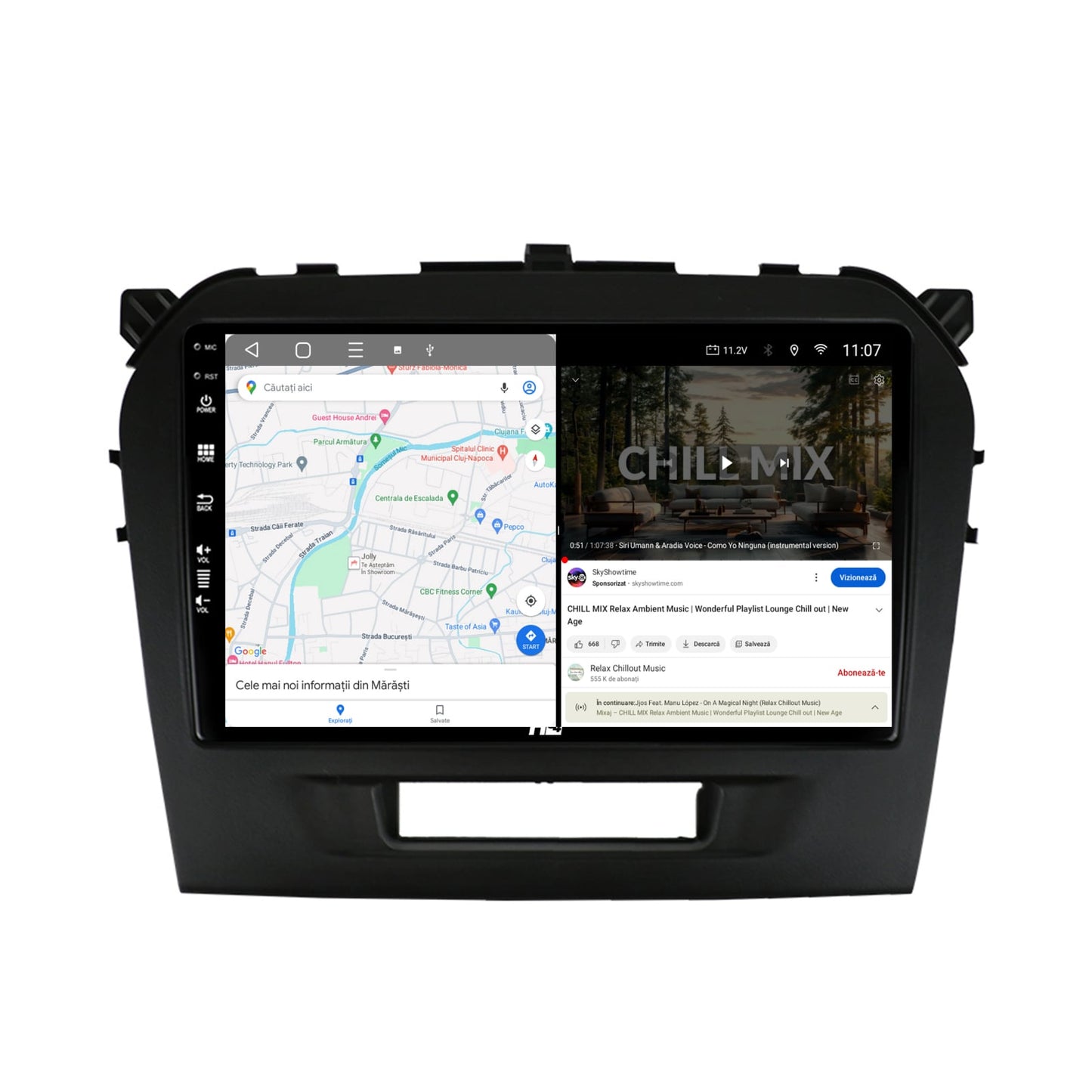 Navigatie HUB64 Suzuki Vitara (2015+), 4GB RAM, Android, Quadcore, DSP, GPS, Wi-FI, Carplay, Android Auto, USB, Bluetooth, Waze, Touchscreen, 9 inch