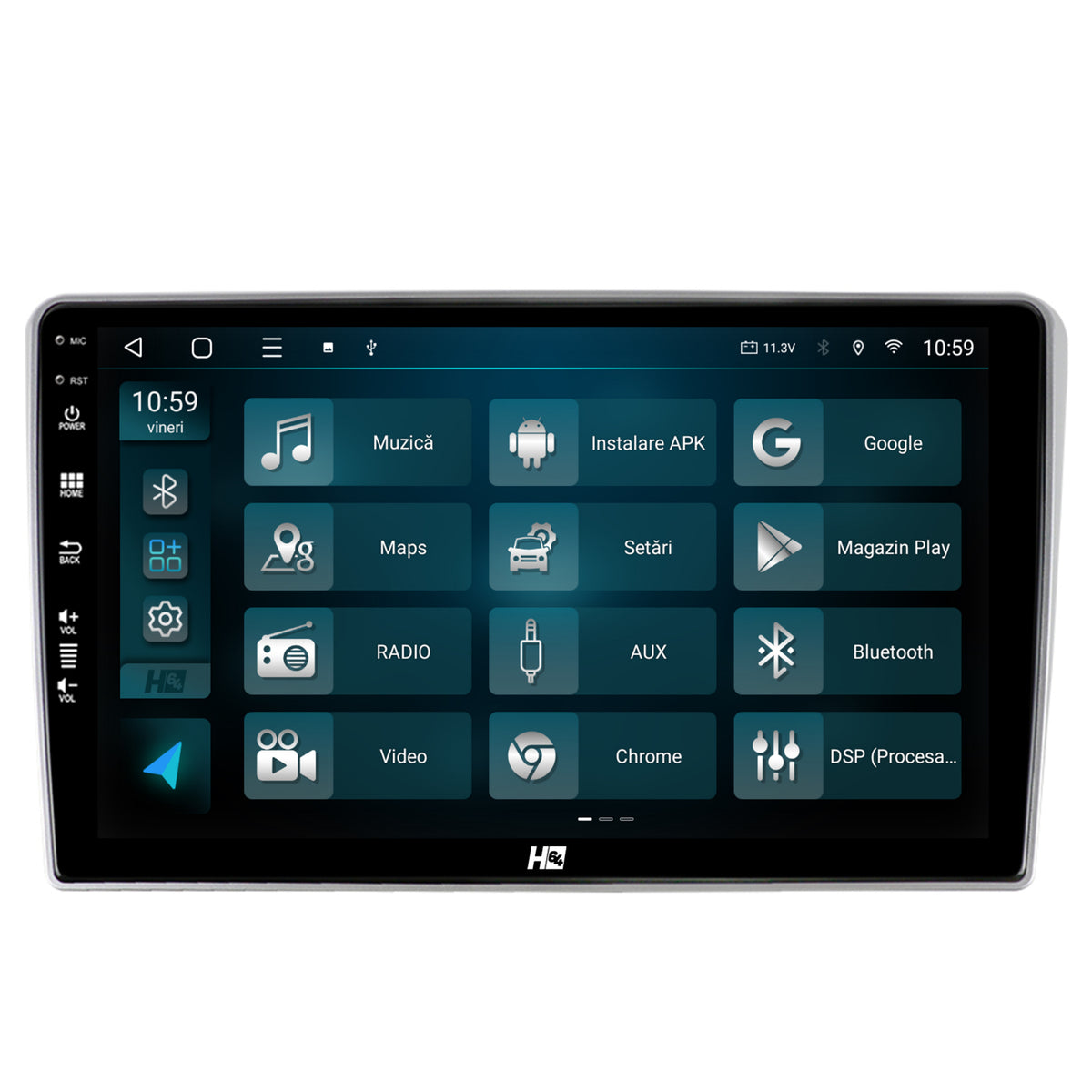 Navigatie HUB64 Toyota Auris (2006-2012), 2GB RAM, Android, GPS, Wi-FI, Carplay, Android Auto, USB, Bluetooth, Radio, Waze, Touchscreen, 9 inch