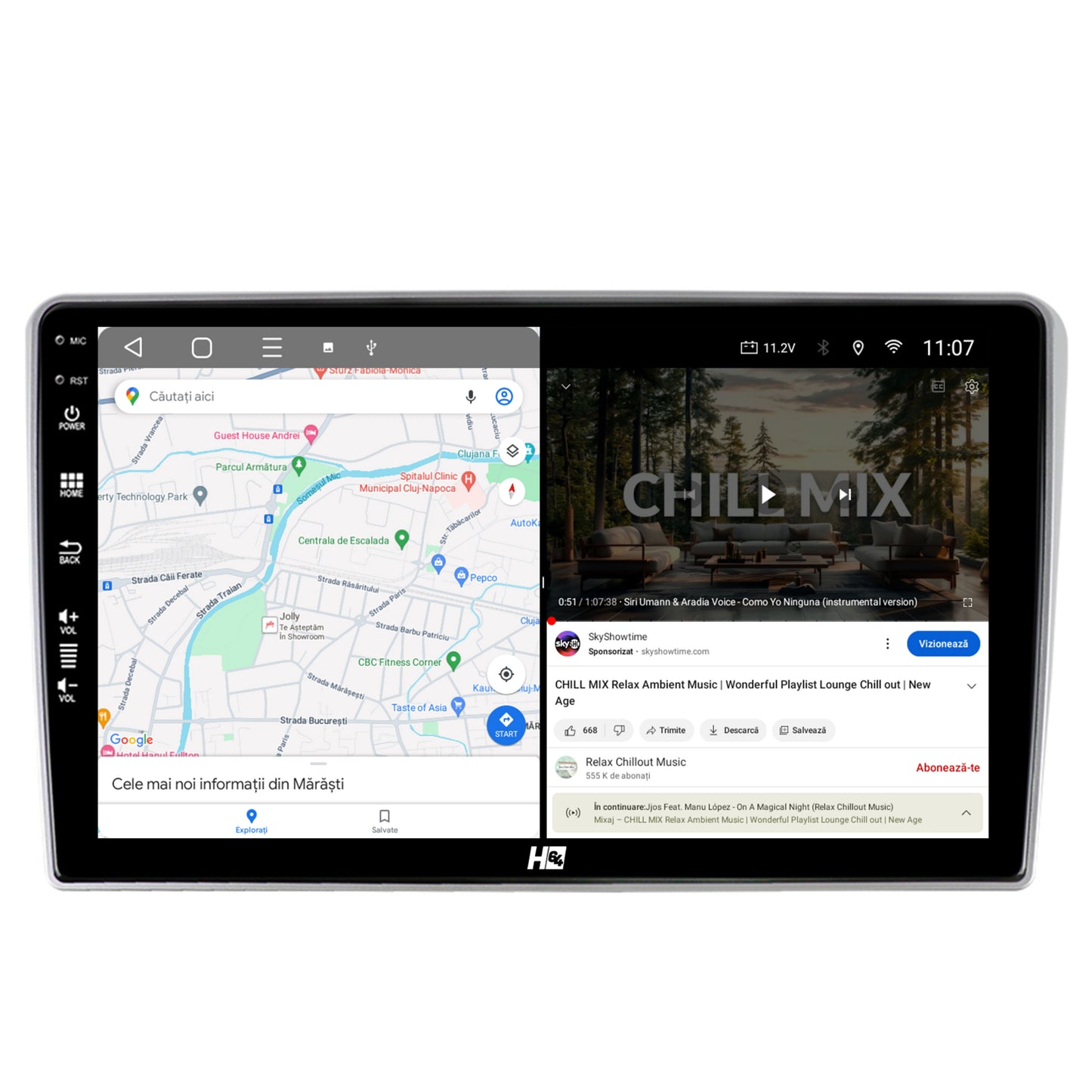 Navigatie HUB64 Toyota Auris (2006-2012), 2GB RAM, Android, GPS, Wi-FI, Carplay, Android Auto, USB, Bluetooth, Radio, Waze, Touchscreen, 9 inch
