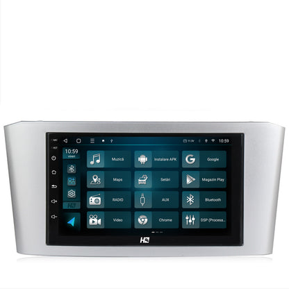 Navigatie HUB64 Toyota Avensis (2004-2008), 2GB RAM, Android, GPS, Wi-FI, Carplay, Android Auto, USB, Bluetooth, Radio, Waze, Touchscreen, 7 Inch