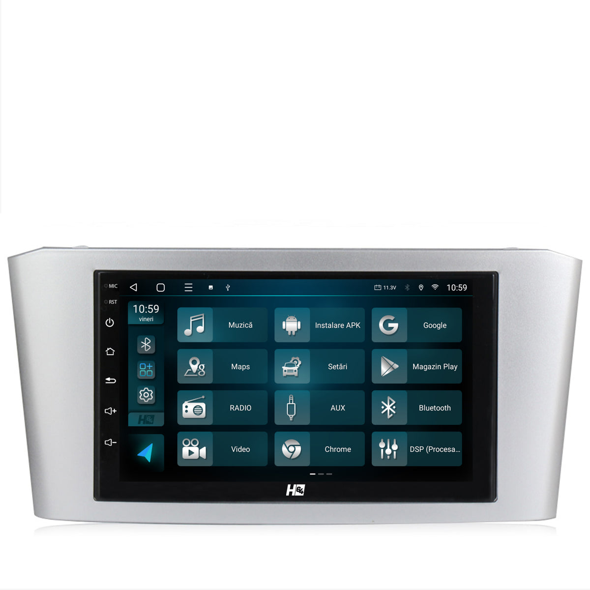 Navigatie HUB64 Toyota Avensis (2004-2008), 4GB RAM, Android, Octacore, Slot Sim 4G, DSP, GPS, Wi-FI, Carplay, Android Auto, USB, Bluetooth, Waze, Touchscreen, 7 Inch