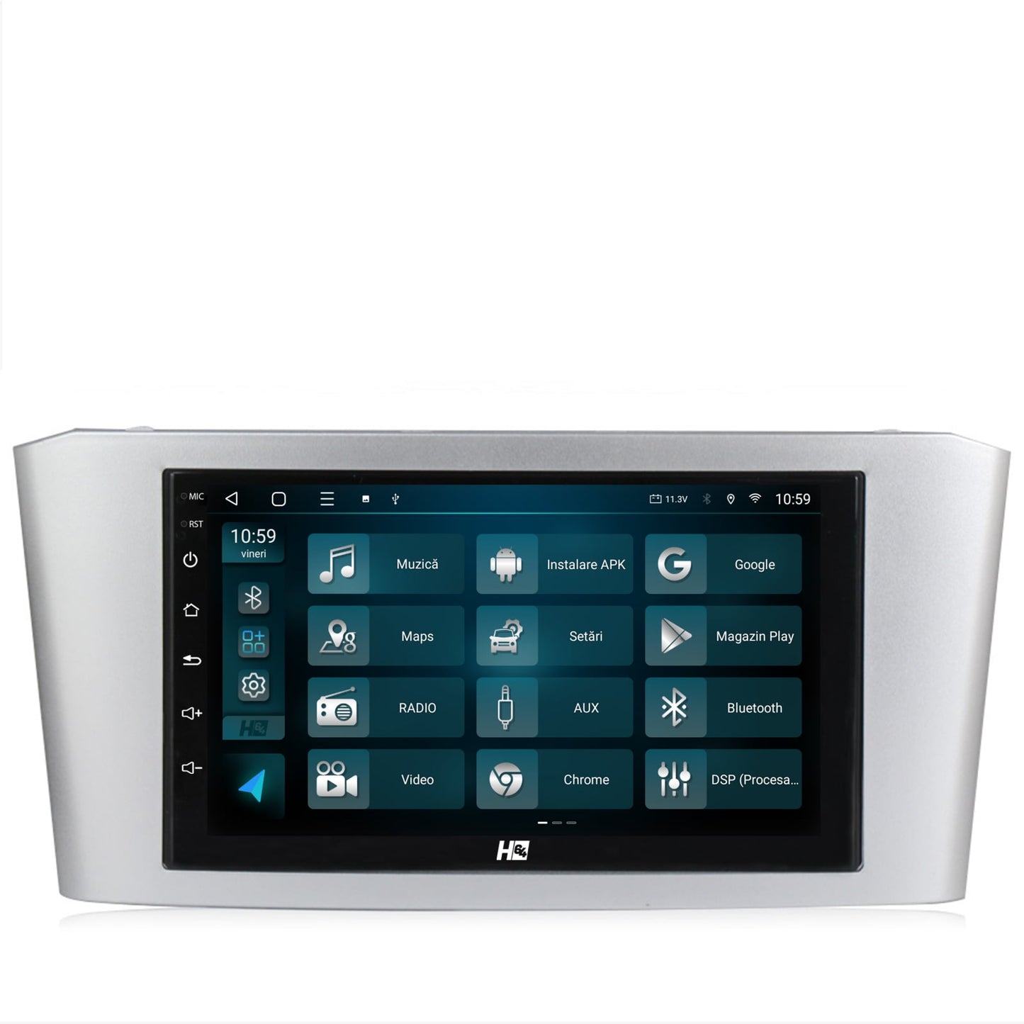 Navigatie HUB64 Toyota Avensis (2004-2008), 8GB RAM + 128GB, Android, GPS, Wi-FI, Carplay, Android Auto, USB, Bluetooth, Radio, Waze, Touchscreen, 7 Inch